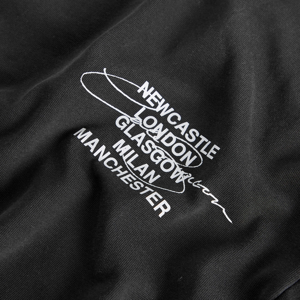 Cole Buxton END. x  Signature City T-Shirt Vitnage Black - Blue Text